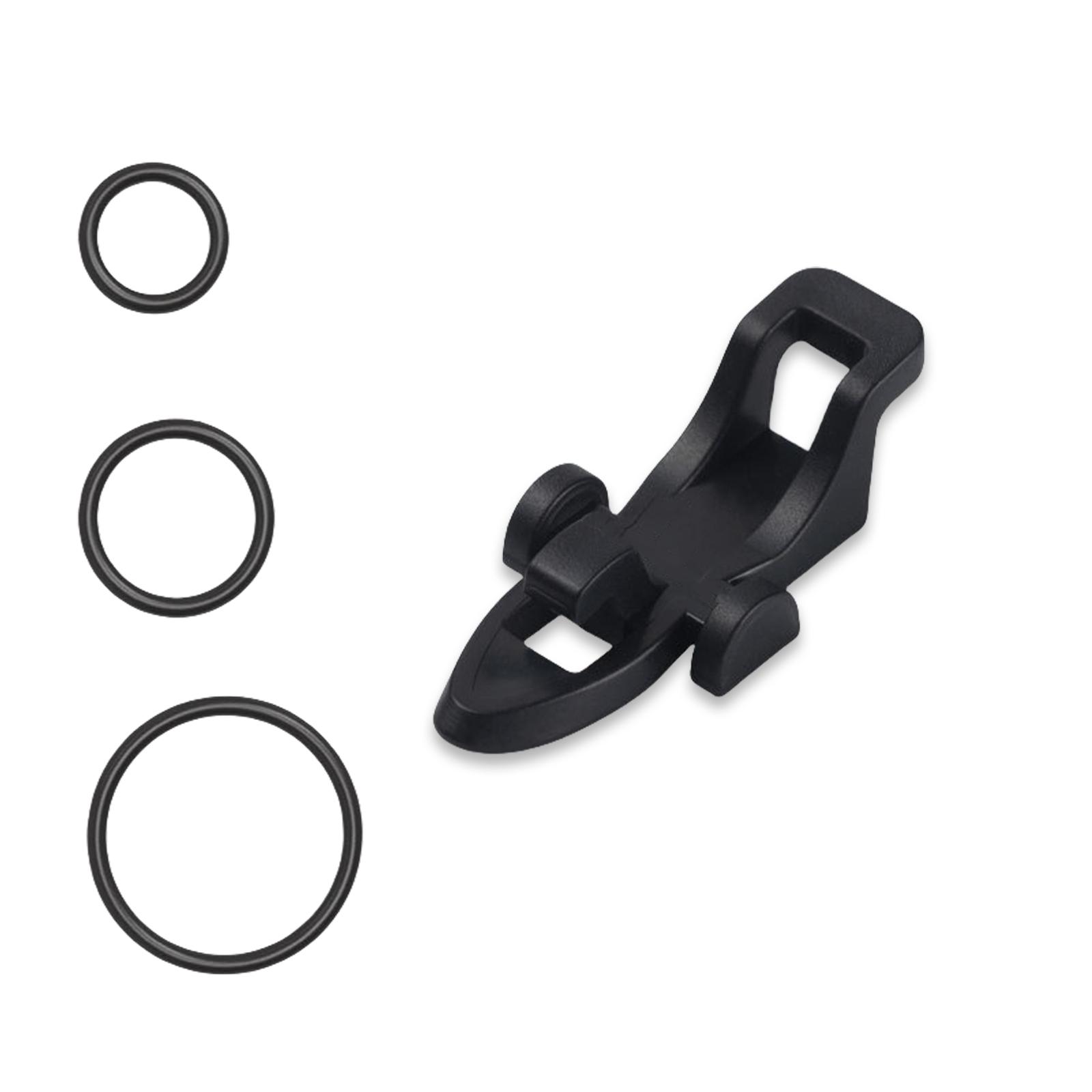 Держатель наживки с резиновыми кольцами Держатель крючка для удилища Рыболовные снасти Рыболовные приманки Джиг-крючки Безопасный держатель чёрный