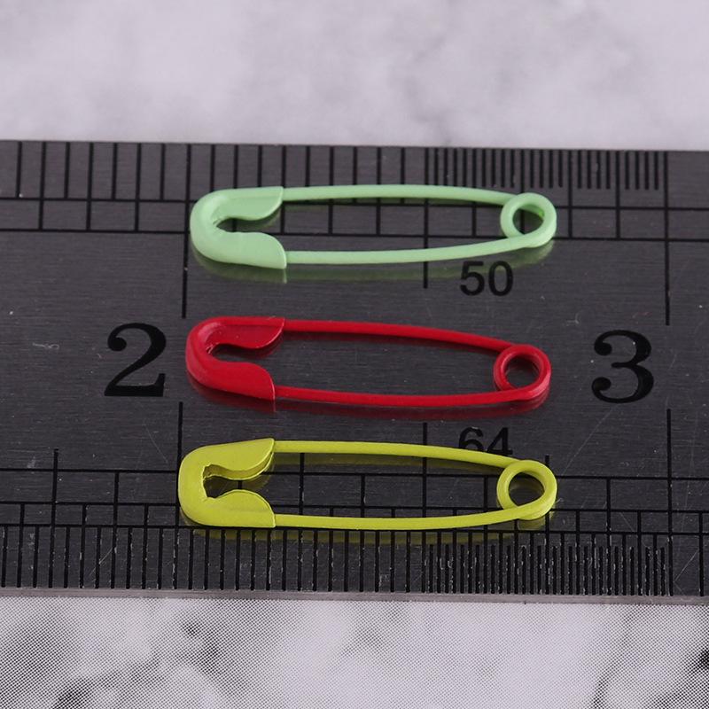 20mm Green Painted Metal Brooch Tag for Clothing & Accessories