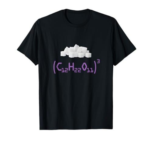 Science Nerd T-Shirt Chemistry Formulas for Sugar Cubes T-Shirt
