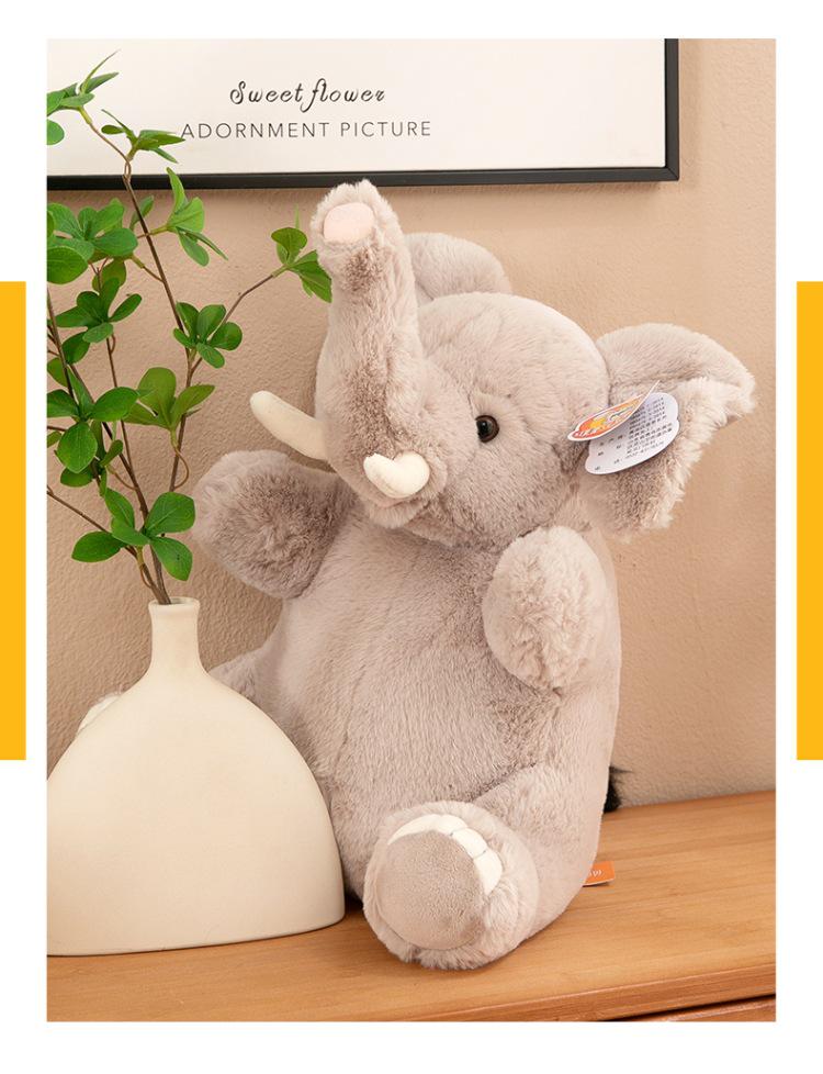 Genuine Elephant Plush Toy - Comforting Cloth Doll for Children