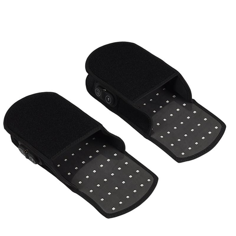 Black 90pcs LEDs Red Light Therapy Devices Near Infrared LED Pad 880 NM Foot Pain Relief Slipper for Feet Toes Instep 32x13.5cm