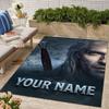 The Witcher Design Area Rug Personalized Name- Non-Slip, Soft & Cozy Floor Mat for Living Room, Office - Indoor/Outdoor Carpet