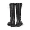 Barbara Leather Fleece 3cm Long Boots Bbe854bk