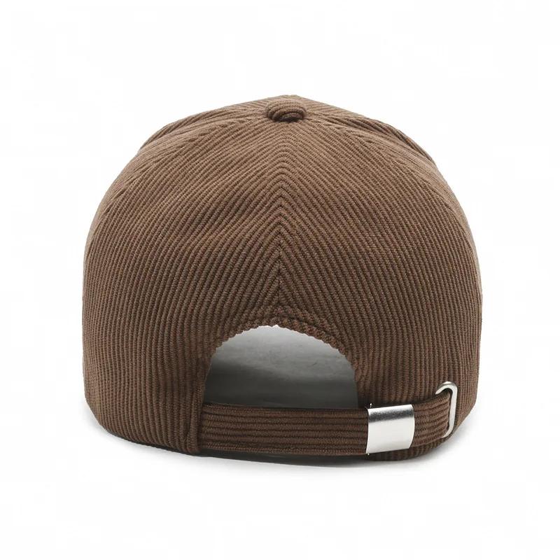 Fashion Autumn Winter Corduroy Baseball Cap For Men Women Vintage Letter Embroidery Keep Warm Snapback Hat Hip Hop Gorras
