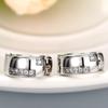 Luxury Korean version of fashion OL earrings, simple U-shaped zircon women's ear buckles, wholesale