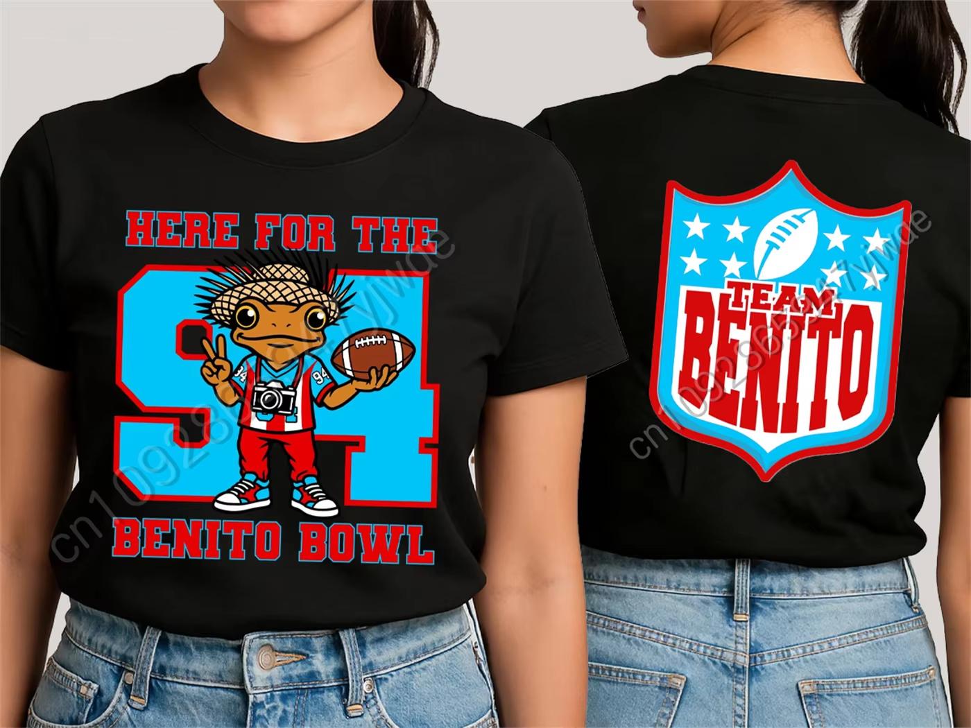 

Here for The Benito Bowl Halftime Show American Football Game TShirts Design Summer Kids Adult Two Sided Printed Tshirt S