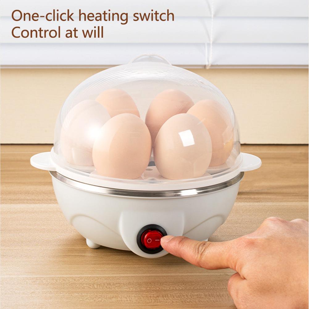 Multifunktionaler Mini-Eierkocher Ein-Knopf-Elektrischer Eier-/Mais-/Süßkartoffel-/Milchkocher Schnelles Frühstück Küchengeräte Kinderbedienbar