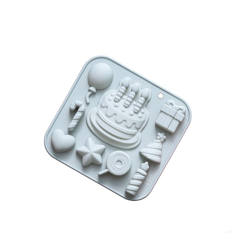 Silicone Mold Cake Decorations Birthday Theme Mould Kitchen Baking Essential X3UC