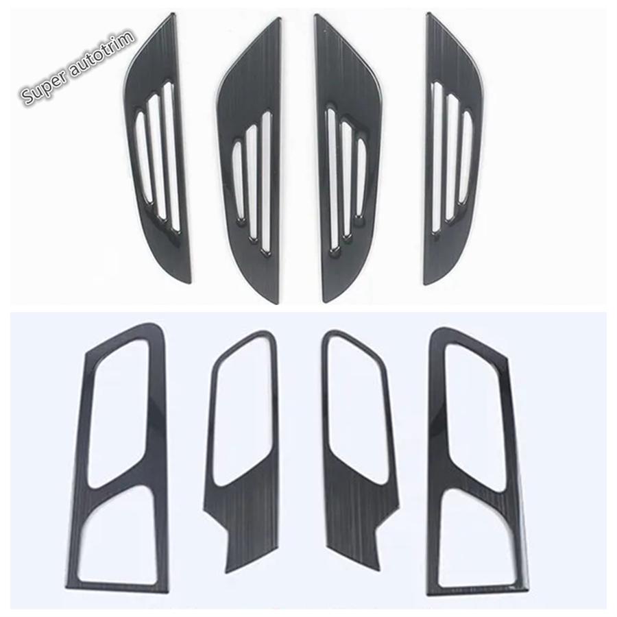Car Door Handle Catch Panel Audio Speaker Sequ Cover Trim For Peugeot 2008 - Stainless Steel Accessories Interior