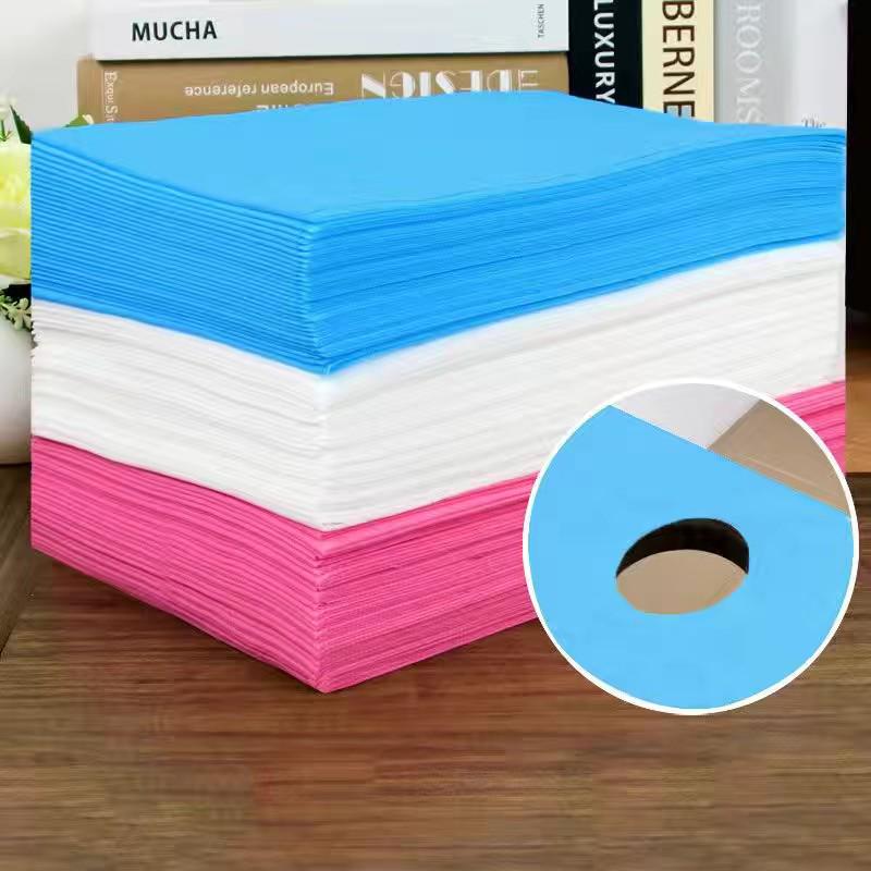 100 Disposable Waterproof Oilproof Bed Sheets for Massage/Beauty Salon with Face Hole
