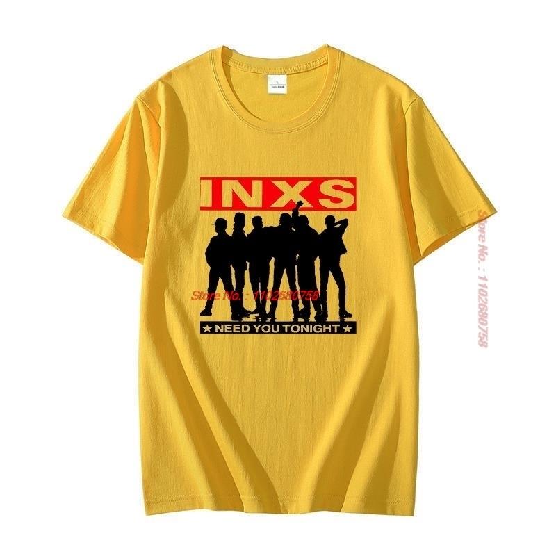 Inxs Need You Tonight Single Kick Michael Hutchense Rock Band Cotton Oneck Tshirts Summer Harajuku Tees Tops Unisexs Clothes