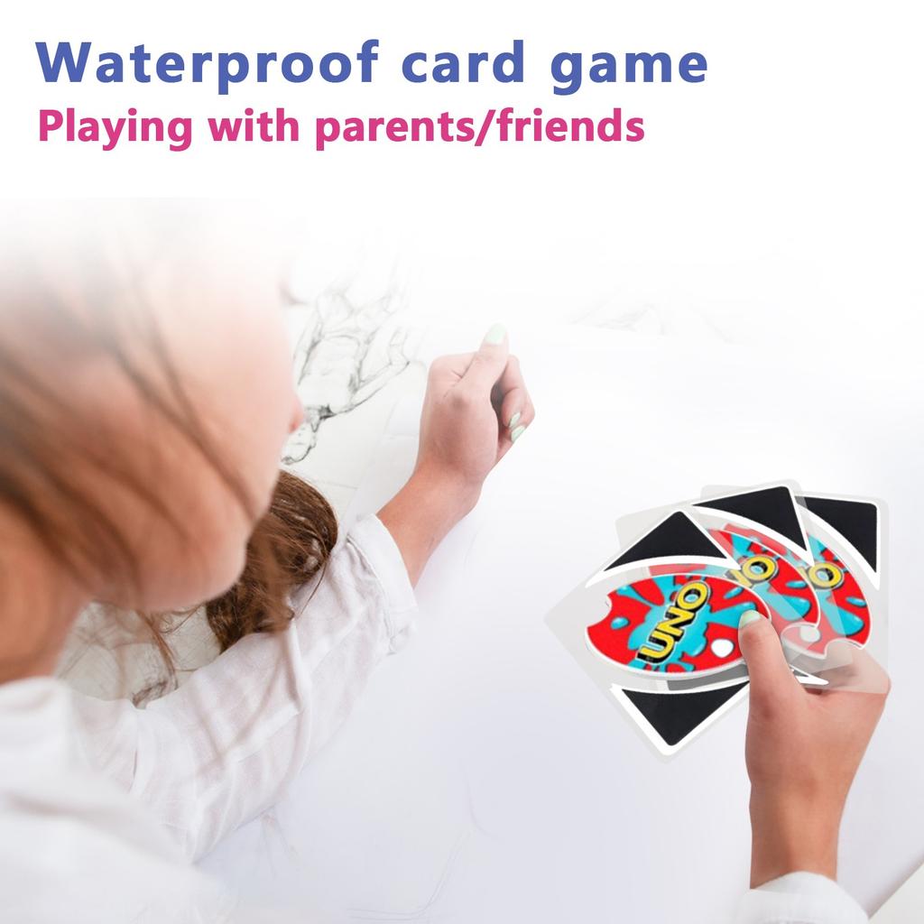 UNQHI Acrylic Waterproof Material Board Game - Suitable For 2 To 10 Players, Ages 7 And Above. A Color And Number Matching Card Game.