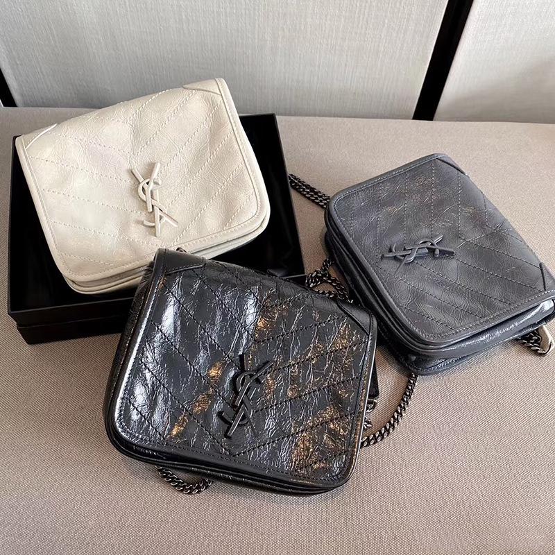 

2025 Retro Pleated Flap Chain Bag - Women s Fashion High-End Y Tree Forest Design