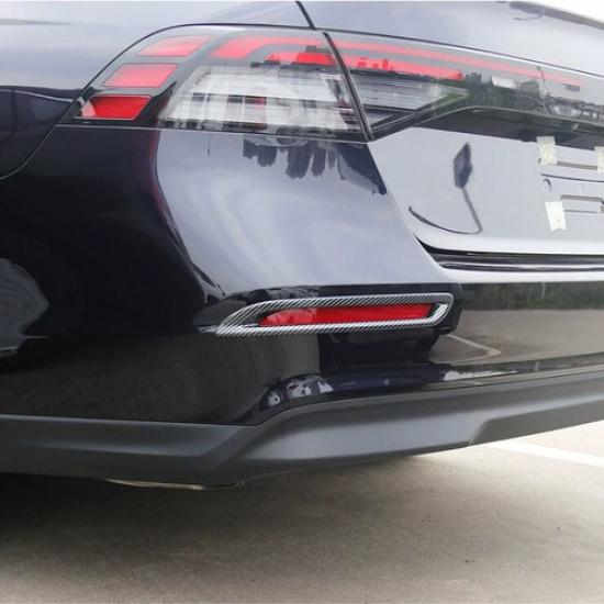 For Honda Accord 11th -2024 Carbon Fiber Car Rear Fog Light Decor Frame Trim