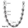 Unisex 3D Skull Waist Chain - Halloween Punk Decor for Jeans