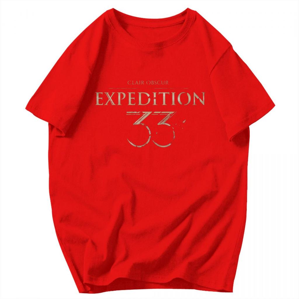 Men T Shirt Clair Obscur Expedition 33 Video Game Idea Y2K Graphic Tees Unisex Clothing T Shirts