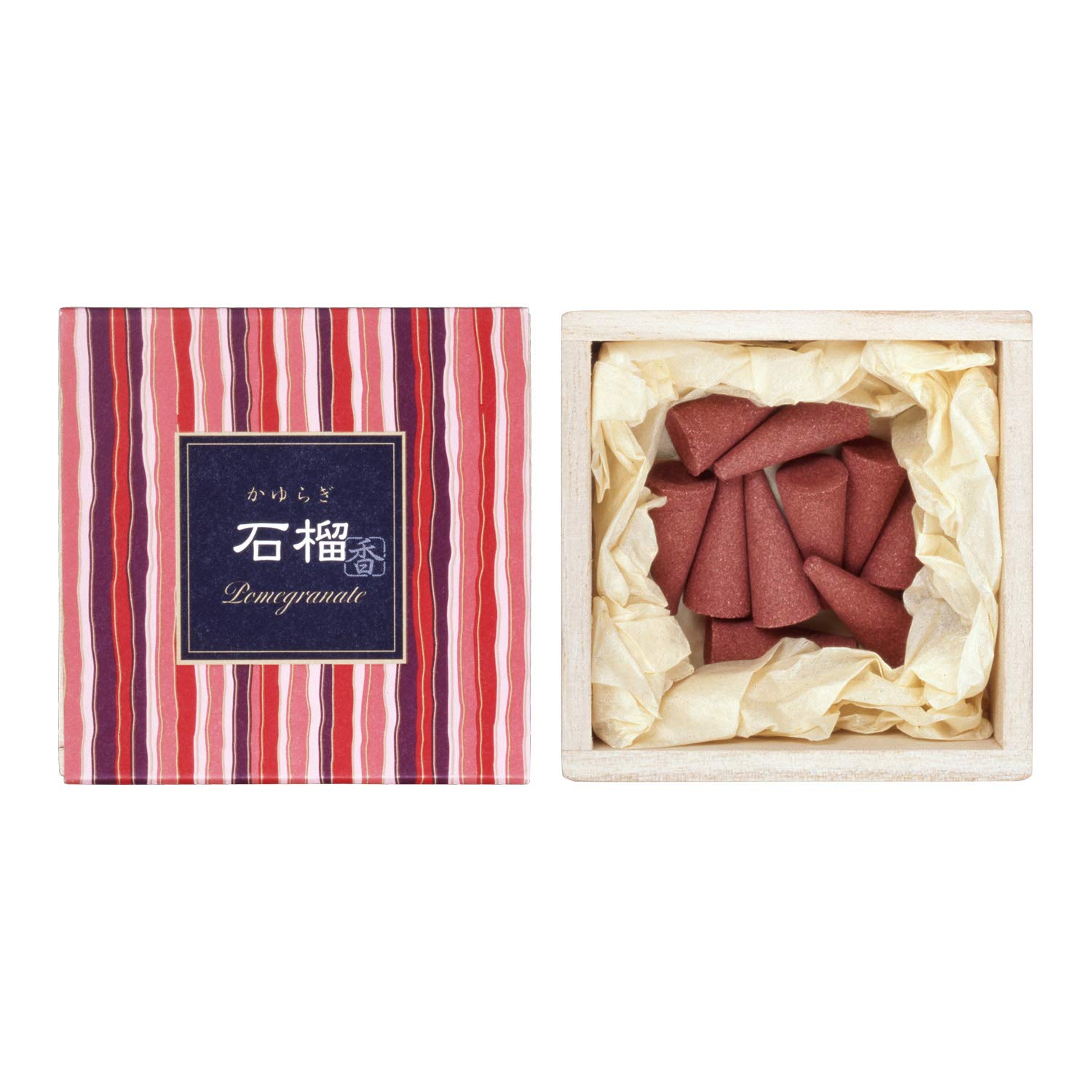 

Nippon Kodo Kayuragi Pomegranate 12 В комплекте с благовониями 12 шт. Конусы, шт., подставка, белый, (х 1) белый