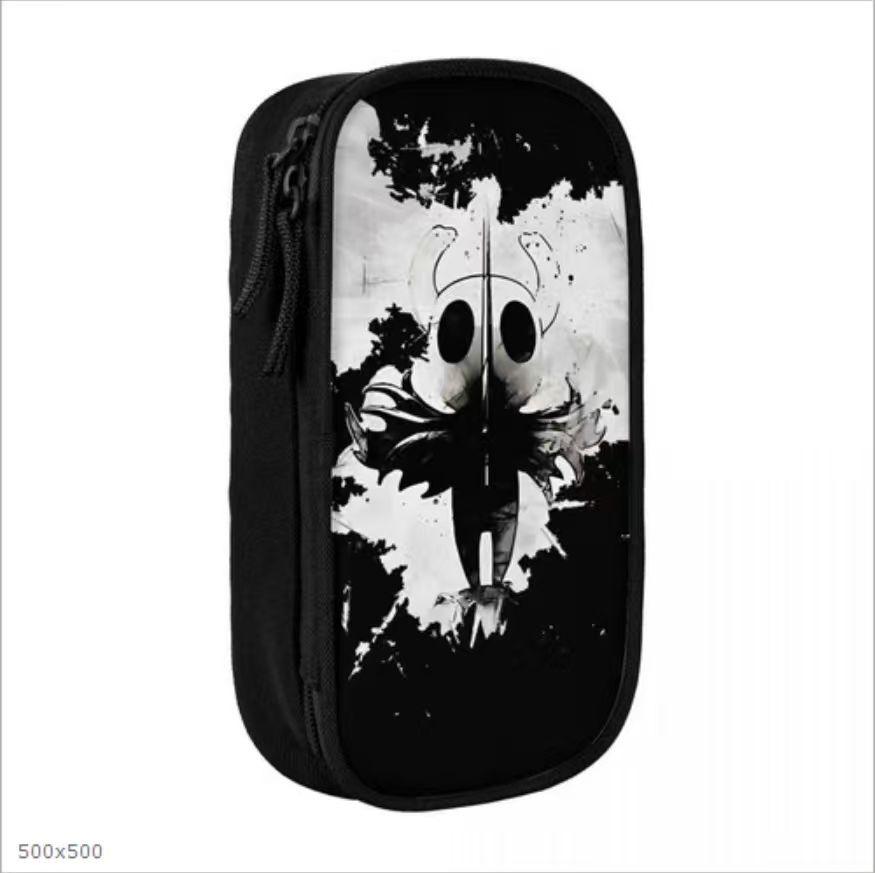 Digital Printing Diy Black Primary And Secondary School Student Stationery Pencil Case Double-Layer Stationery Case Storage Bag Pencil Case