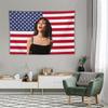 Funny American Flag Tapestry Microfiber Wall Hanging Playful Design Durable Home Bedroom Dorm Garden Decor