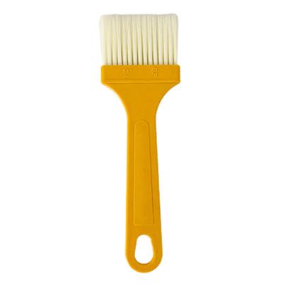 Useful Convenient Reusable Flexible Yellow Handle Cleaning Brush for Home Paint Brush
