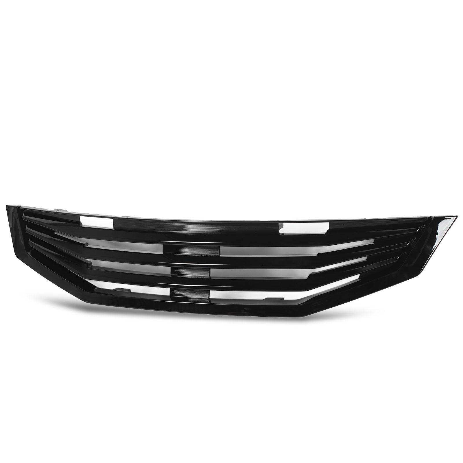 

Gloss Black Front Bumper Grille Grills For Coupe 2 Door Pre Facelift 2008 to 2010 US Spec