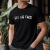 Vintage Graphic T-shirt Fix Your Face Sarcastic Music Party Joke Humor Gift Tee