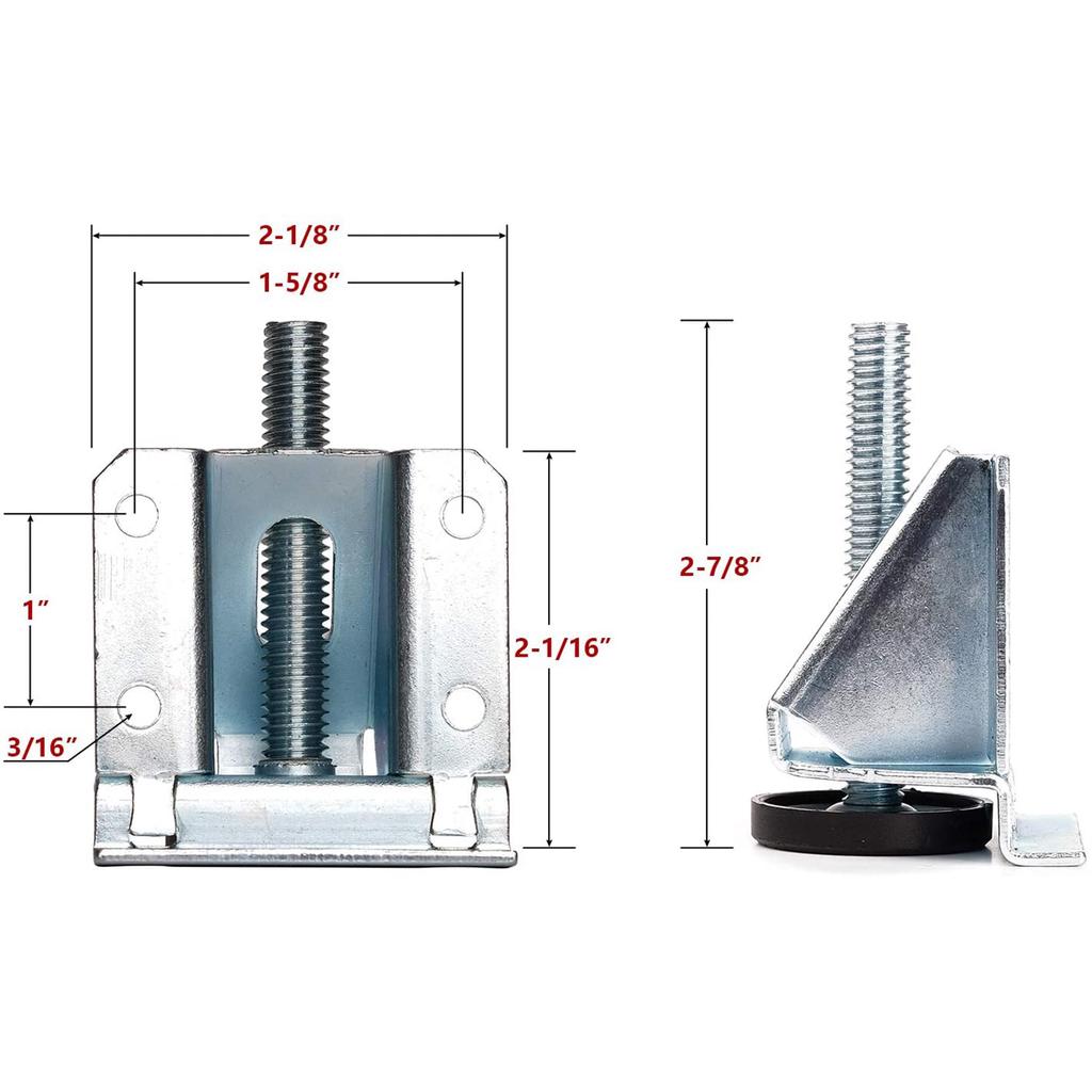 Good-Leveling Feet Heavy Duty Furniture Levelers Adjustable Table Leg Leveler With Lock Nuts For Furniture,Table, Cabinets, Work