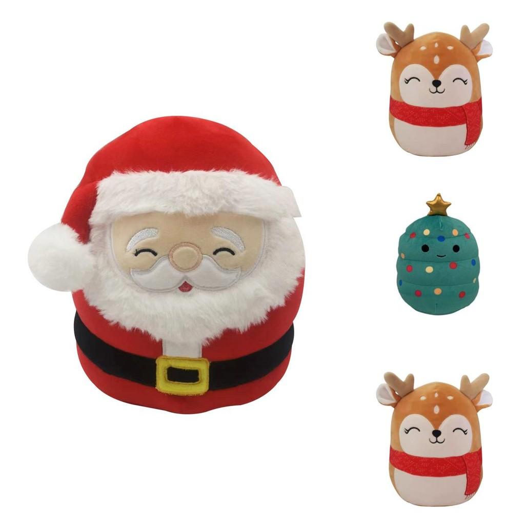 Squishmallow Plüschtier Weihnachtsmann Weich und Kuschelig Weihnachts Stofftier Puppe Für Kinder Geburtstagsgeschenk