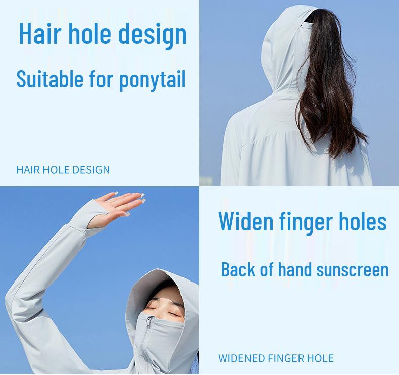 Damen UPF50+ Eisseiden-Schal: Kühle, atmungsaktive Sommer-UV-Schutzkleidung.