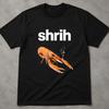 SHRIH Shirt Smoking Langoustine Tee, Cursed Seafood Meme Shirt, Weird Gen Z Humor Gift, Absurd Shellfish Graphic Tee, Ironic Shrimp Shirt