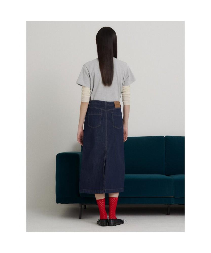 Binpolleidiseu Denim Long Skirt Navy (Bf6227C70R)