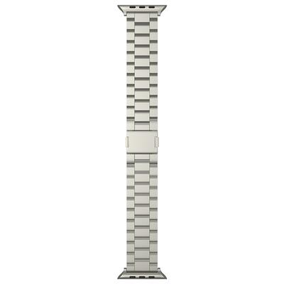 Strap for Apple Watch Series 10 46mm/Ultra 2/Ultra 49mm/9 8 7 45mm/SE (2023) SE (2022) SE 6 5 4 44mm/3 2 1 42mm Titanium Alloy Band