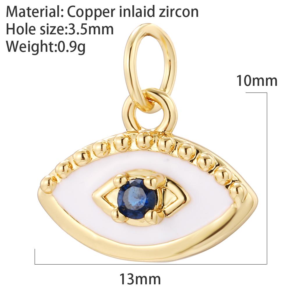 Evil Blue Eye Flower Heart Charms for Jewelry Making Cute Bird Butterfly Bear Gold Color Dijes Diy Earrings Necklace Bracelet