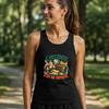 Débardeur Femme L’Histoire c’est ma thérapie | Tee Shirt Sans Manches en Coton Ringspun 150 g/m² Dos Nageur Noir Taille M | Cadeau