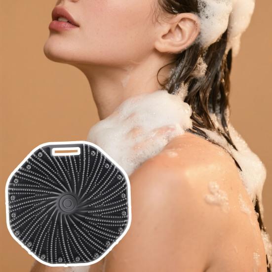 Bath Brush with Ultra-Soft Bristles Ergonomic Grip Hanging Design Rich Foam Exfoliating Body Brush Skin Cleansing Brush