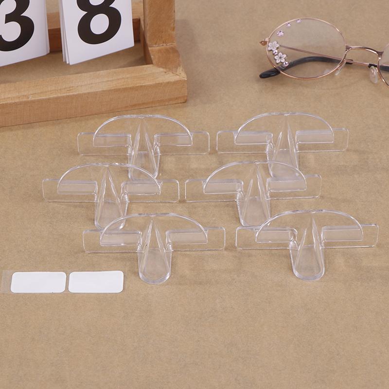 3/6/12Pcs Glasses Storage Rack Wall-Mounted Sunglasses Storage Rack Eyeglasses Holder Transparent Wall Home Glasses Holder