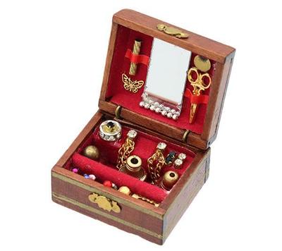 ERUBERU Miniatur-Bastelteile-Schmuckkästchen „Miniature MIT-055“
