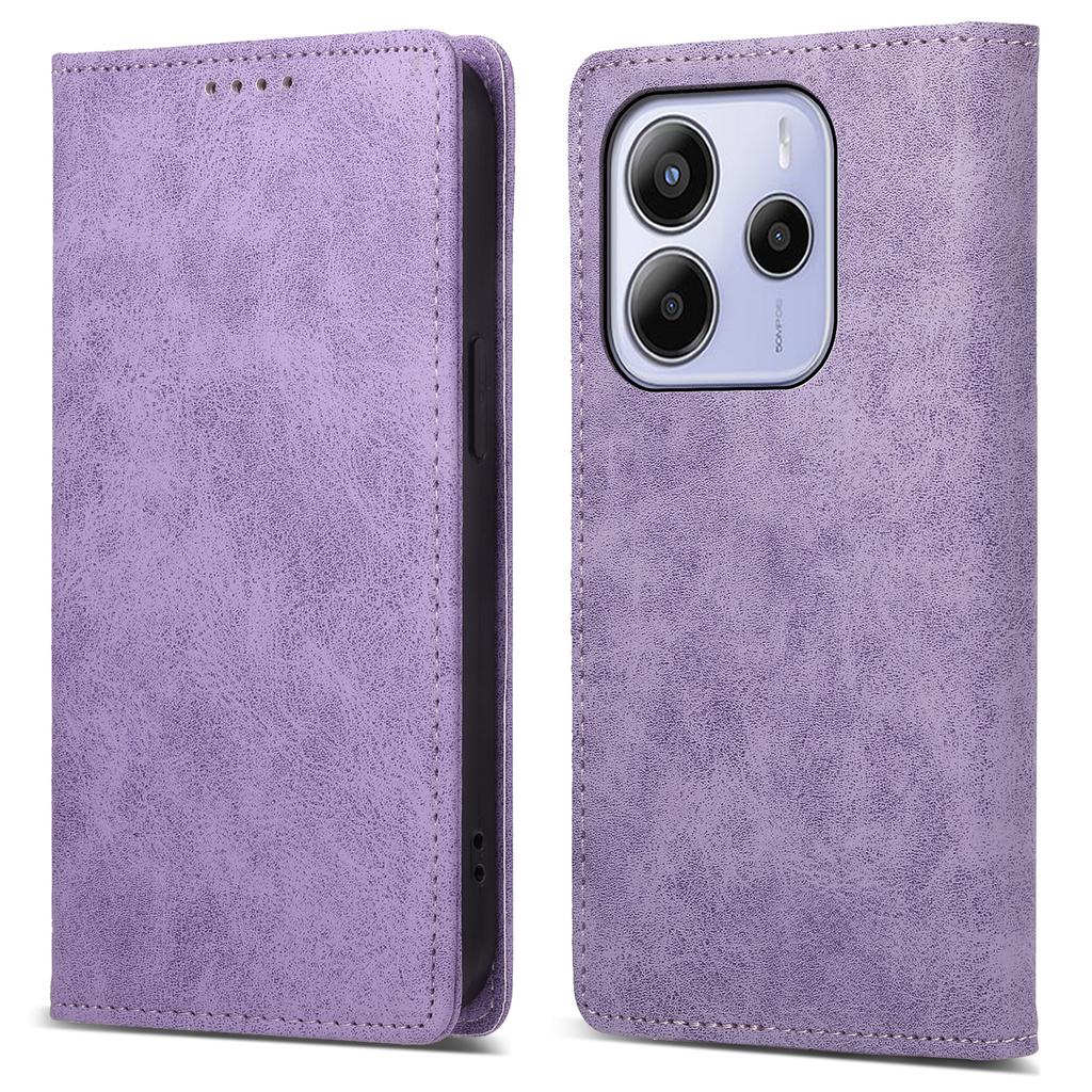 For Xiaomi Redmi Note 14 4G (164.84mm) Wallet Case RFID Blocking PU Leather Phone Cover