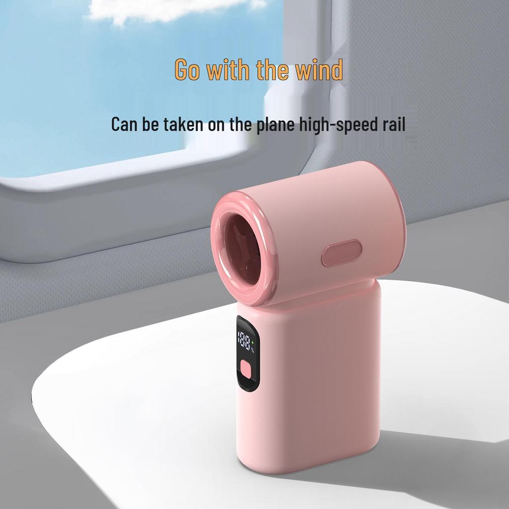 High-Speed Mini Handheld Fan, 100 Speeds, USB-Powered, Pocket-Sized, Portable