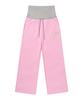 Dainit Rose Double Sweat Pants In Light Pink