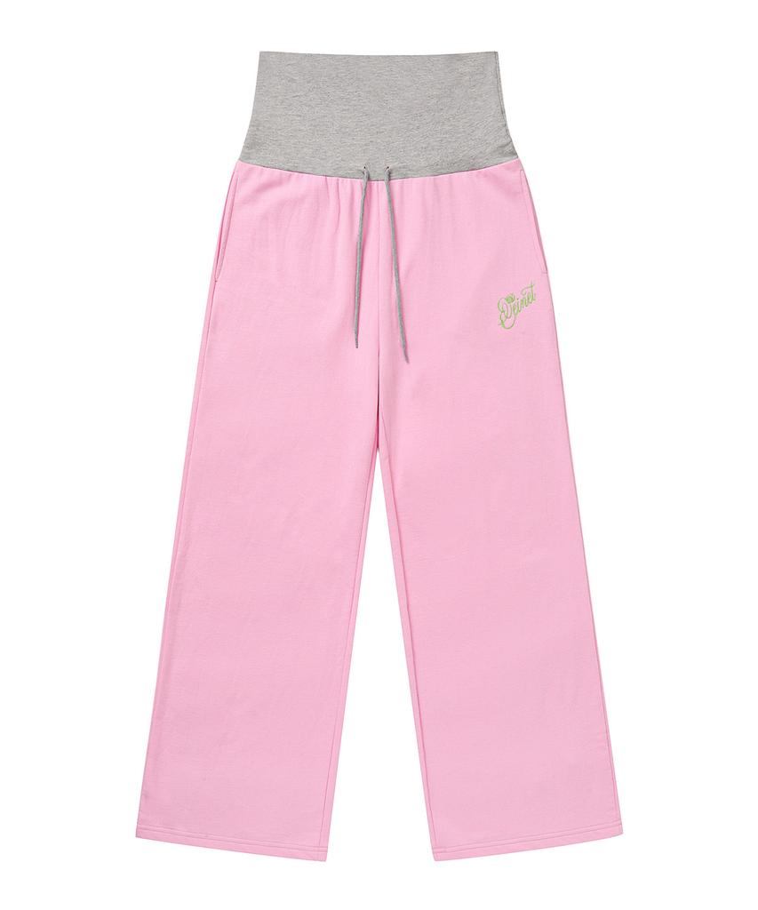 Dainit Rose Double Sweat Pants In Light Pink