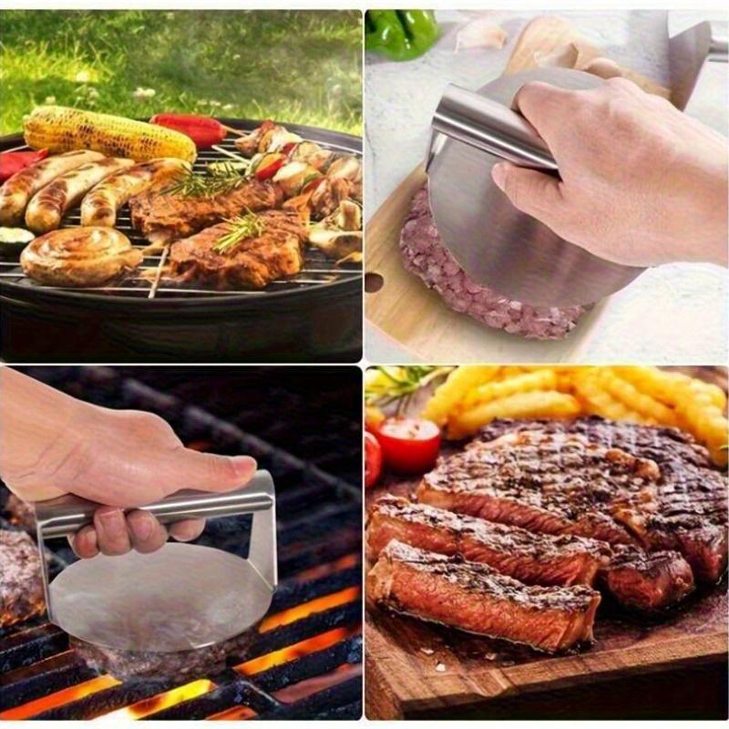 Runde Fleischform aus Edelstahl 304, geeignet für den Heim- und Gewerbegebrauch, kann zur Herstellung von Hamburger-Patties verwendet werden,