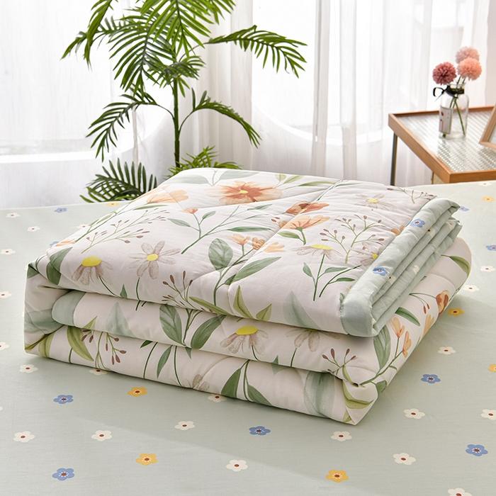 Simple printing fashion single summer quilt air conditioner quilt Xia Liang quilt single piece without pillowcase