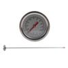 Stainless Steel Compost Thermometer Waterproof Clear Temperature Readings Composting Soil Thermometer Essential Gardening Tool