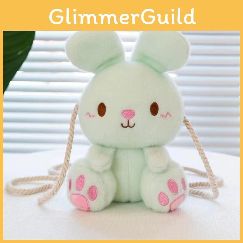 Cute Children Cartoon Plush Rabbit Bag Girls Go Out Travel Doll Bag Crossbody