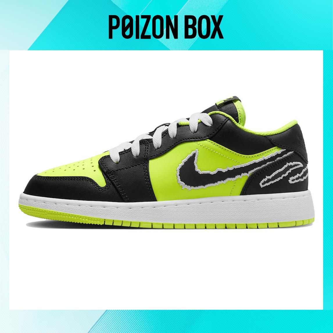 

кроссовки Jordan 1 Low SE Black Cat Volt (GS) DX6666-701