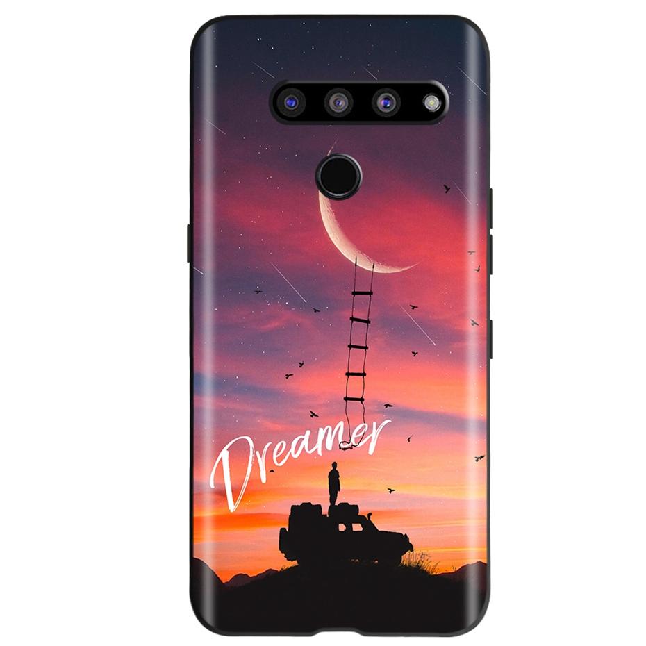 For LG V50 ThinQ 5G Case Fashion Pattern Soft Silicone TPU Phone Case For LG V50S ThinQ 5G V50 50S V500N V450 V510N Funda