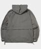 Placestudioman Athletic Cuff String Detail Windbreaker Hooded Jacket [Grey]