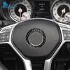 For Mercedes Benz SLK R172 2011 2012 2013 2014 2015 2016 Car Steering Wheel Center Panel Real Soft Carbon Fiber Trim Sticker