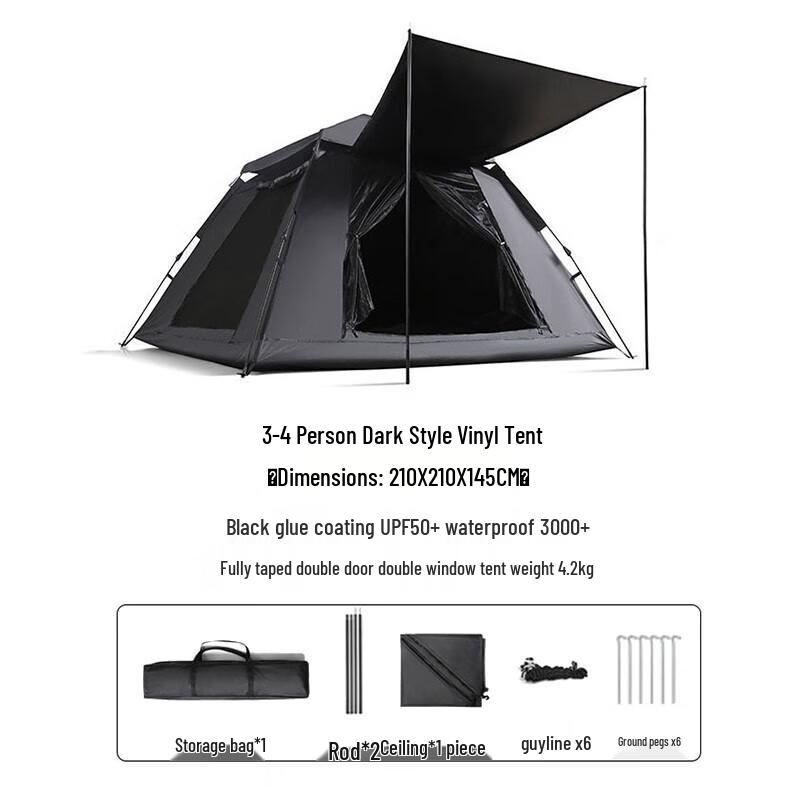 FTLY UV Protection Automatic Pop-Up Camping Tent